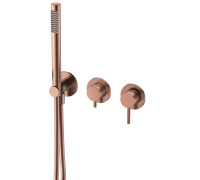 Смеситель встраиваемый AQUAMERIT AQM8805BC на 3 потребителя с внутренней частью медь AQM8805BC