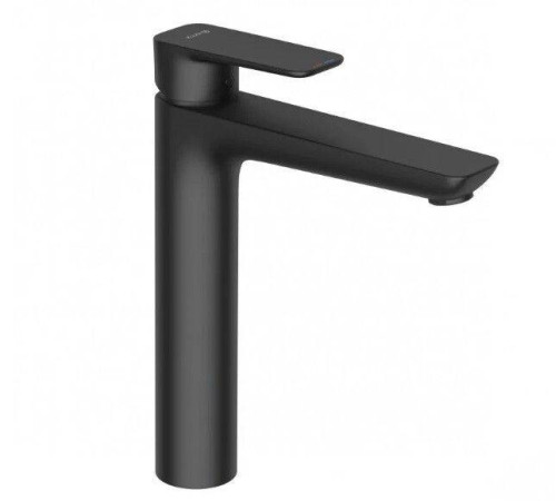 Смеситель для раковины Kludi Pure&Style 100 с донным клапаном Push-Open черный матовый 402963975