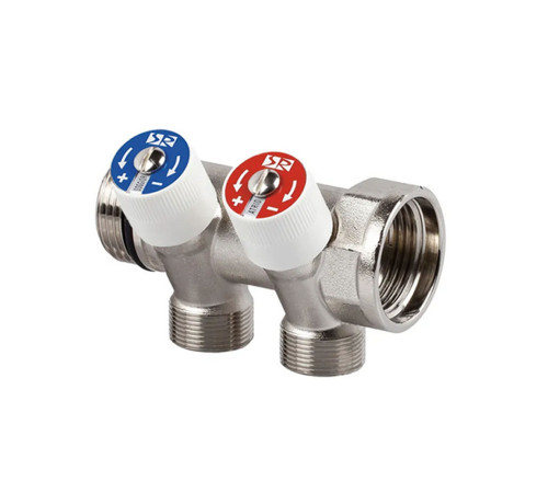 Коллектор распределительный SR Rubinetterie 2 выхода 1 x 1/2 0054-2500N200