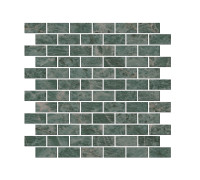 Декор мозаичный Kerama Marazzi Эвора зеленый глянцевый 30х32 см MM13123