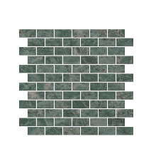Декор мозаичный Kerama Marazzi Эвора зеленый глянцевый 30х32 см MM13123