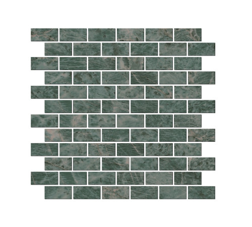 Декор мозаичный Kerama Marazzi Эвора зеленый глянцевый 30х32 см MM13123