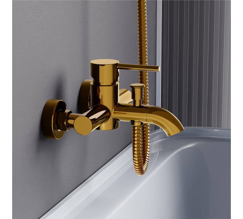 Смеситель для ванны и душа Damixa Scandinavian Pure золото 361000600