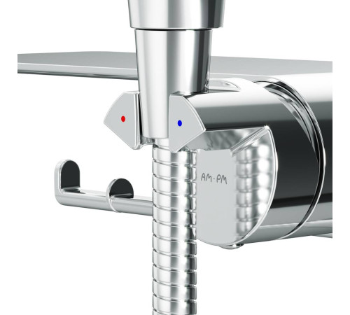 Смеситель с гигиеническим душем и полкой встраиваемый AM.PM Func F0H8F900