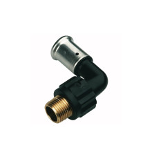 Угольник 90° пресс PVDF HENCO 20x3/4 НР 5PK-2005