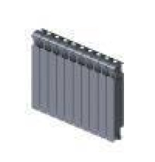 Радиатор биметаллический Rifar Monolit 350 12 секций боковое подключение RAL 9223 rm35012 tit