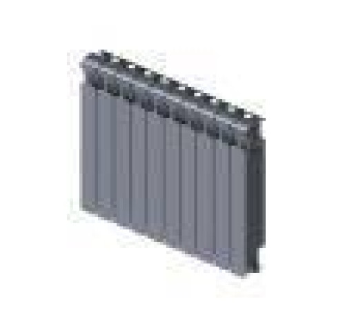 Радиатор биметаллический Rifar Monolit 350 12 секций боковое подключение RAL 9223 rm35012 tit