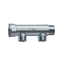 Коллектор FAR 1 ВР-НР 2 отвода 1/2 ВР межосевое 50 мм FK 3600 1