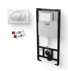 Система инсталляции AlcaPlast Sadromodul AM101/1120 с кнопкой M71 хром AM101/1120/M71