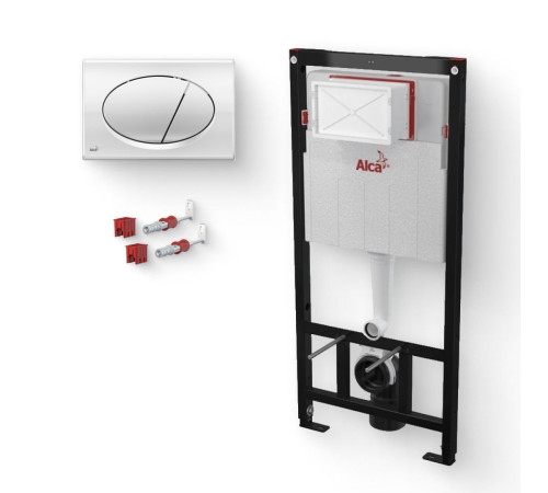 Система инсталляции AlcaPlast Sadromodul AM101/1120 с кнопкой M71 хром AM101/1120/M71
