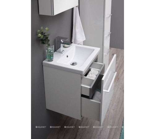 Тумба для ванной Aquanet Порто-50 белый под раковину Como 00195729