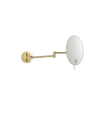 Зеркало косметическое Boheme 508-G настенное увеличение 3x золото 508-G