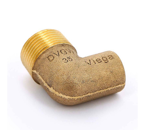 Угол 90° бронзовый Viega пайка-НР 18х3/4 133108