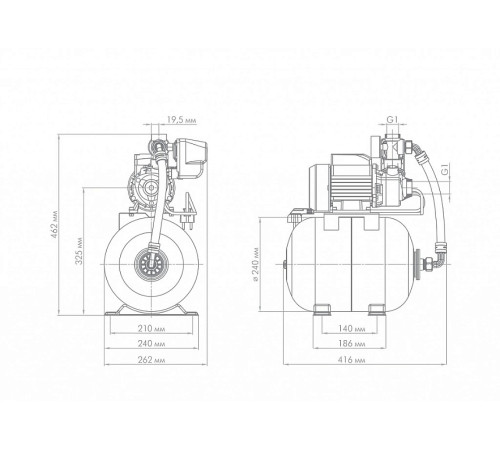 Насосная станция Джилекс Вихревик 40/40 Ч-14 4018