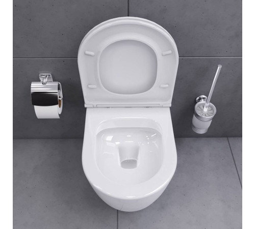 Унитаз подвесной безободковый AM.PM Spirit V2.0 с сиденьем микролифт DX86C1700SC