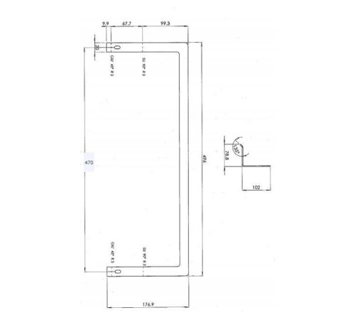 Полотенцедержатель для раковины Artceram Blend 55 см хром BLA001 31 05