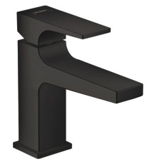 Смеситель для раковины Hansgrohe Metropol 100 однорычажный клапан Push-Open матовый черный 32500670
