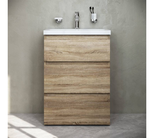 Тумба под раковину напольная AM.PM Gem 60 см 3 ящика светлый дуб M91FSX0602OF