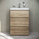 Тумба под раковину напольная AM.PM Gem 60 см 3 ящика светлый дуб M91FSX0602OF