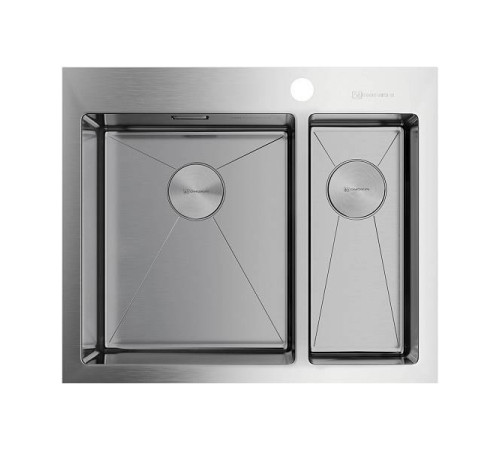 Кухонная мойка Omoikiri Akisame 60-2-L-IN 60.5x51 см нержавеющая сталь 4993775
