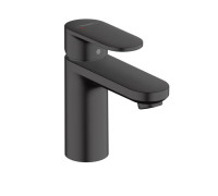 Смеситель для раковины Hansgrohe Vernis Blend 100 с донным клапаном черный матовый 71551670