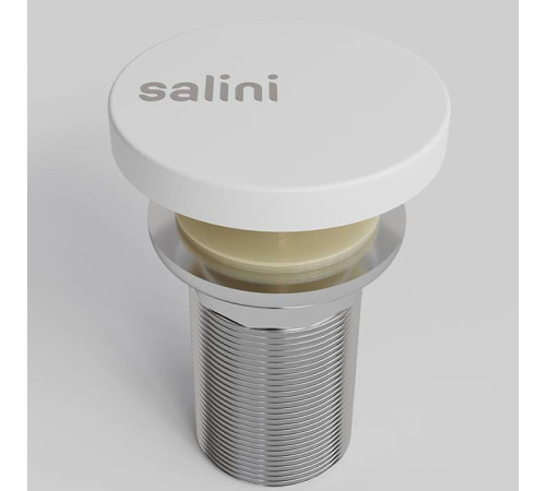 Донный клапан для раковины Salini D502 UpDown S-Stone белый матовый 16231WM