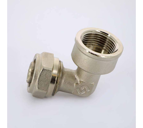 Угольник обжимной Uni-Fitt никелированный 20х3/4 ВР 664N7300