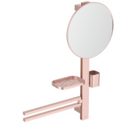 Комплект аксессуаров Ideal Standard ALU+ Beauty Bar S H=700 мм зеркало Ø 320 мм BD588RO