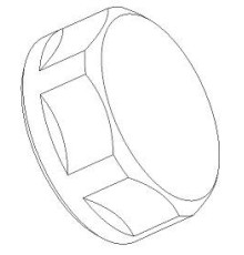 Заглушка для коллектора REHAU 3/4 ВР хром 11077561001