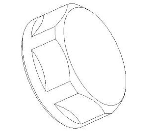 Заглушка для коллектора REHAU 3/4 ВР хром 11077561001