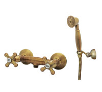 Смеситель для душа Mazzari Epoca с душевым набором бронза EPC01502