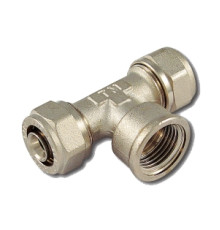 Тройник пресс Tiemme 16x2.0 - 1/2 ВР - 16x2.0 1600018