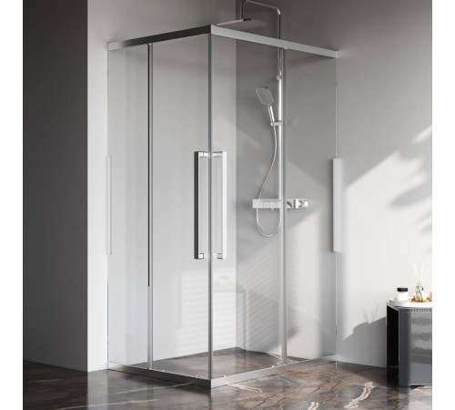 Душевое ограждение AM.PM Func 120x90 см профиль хром стекло прозрачное W84G-403-12090-MT