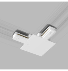 Коннектор угловой для однофазного встраиваемого шинопровода белый TRCM-1-1-L-WH