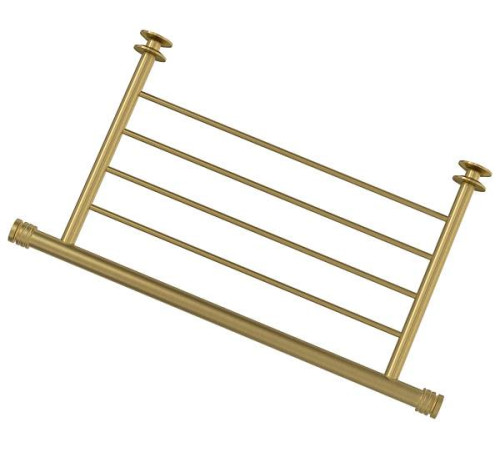 Полка прямая Сунержа 4 перекладины 43,8x24x3,4 см состаренная латунь 051-2012-4370