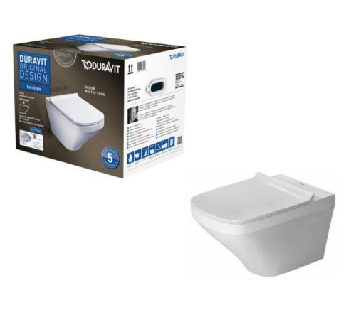 Унитаз подвесной Duravit DuraStyle 370x540x355 мм с сиденьем 45510900A1