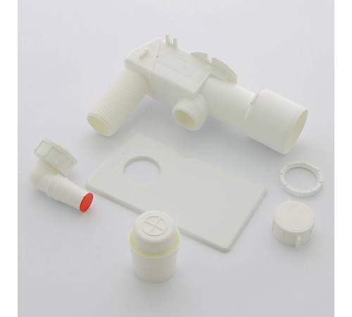 Сифон для стиральной машины Alcaplast скрытого монтажа пластиковый белый APS4