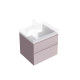 Тумба подвесная Kerama Marazzi Cubo 60 см с ящиками мальва матовая CUB.60.2\MAL