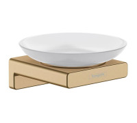 Мыльница Hansgrohe AddStoris шлифованная бронза 41746140