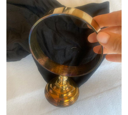 Ершик для унитаза подвесной Devon&Devon Gemstone античная латунь/белый GEM720-OTS