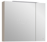 Шкаф зеркальный Roca Oleta 800х700х137 мм LED Капучино матовый A857647515
