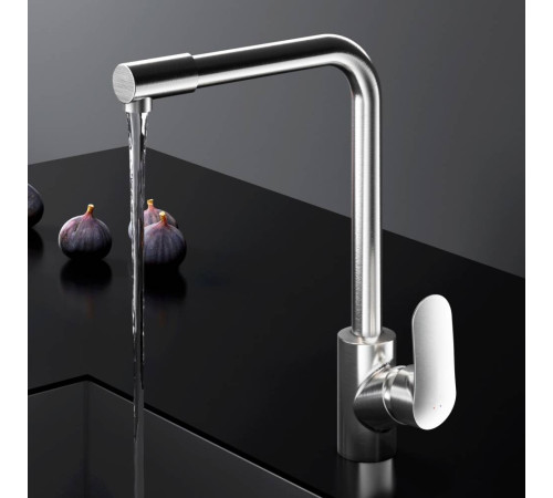 Смеситель для кухни AM.PM Like с каналом для питьевой воды L-излив сатин F8005711