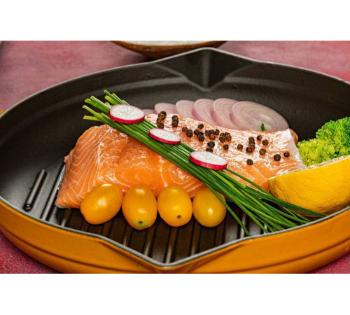 Сковорода-гриль чугунная Hosseven HS Y GTV 28 YELLOW 28 см А752528