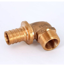 Угольник-переходник REHAU RAUTITAN RX+ 25х3/4 НР бронза 456350