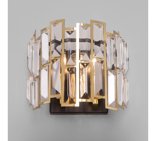 Бра с хрусталем 339/2 золото / черный