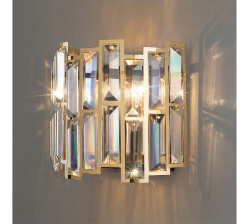 Бра с хрусталем 339/2 золото / черный