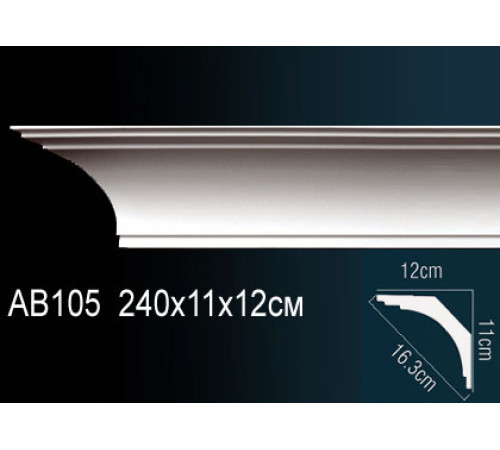 Карниз потолочный полиуретановый Perfect AB105