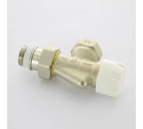 Вентиль термостатический Simplex угловой-осевой HB 1/2 с преднастройкой никелированный F34008