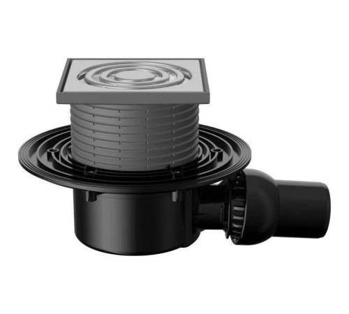 Трап Fachmann T 310.0 SNsP 122x122 мм горизонтальный выпуск 50/75/110 мм гидрозатвор 04.077