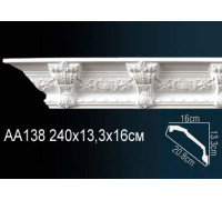 Карниз потолочный Perfect AA138 полиуретановый с рисунком AA138